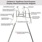 Children's top and dress dual-purpose photo shoot hanger